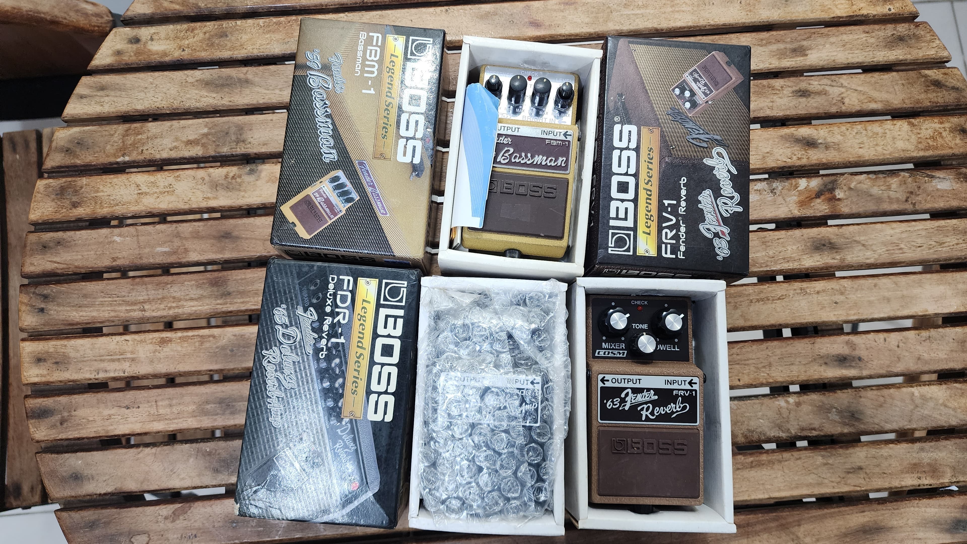 Limited Edition Boss FBM-1, FDR-1 & FRV-1 Pedals