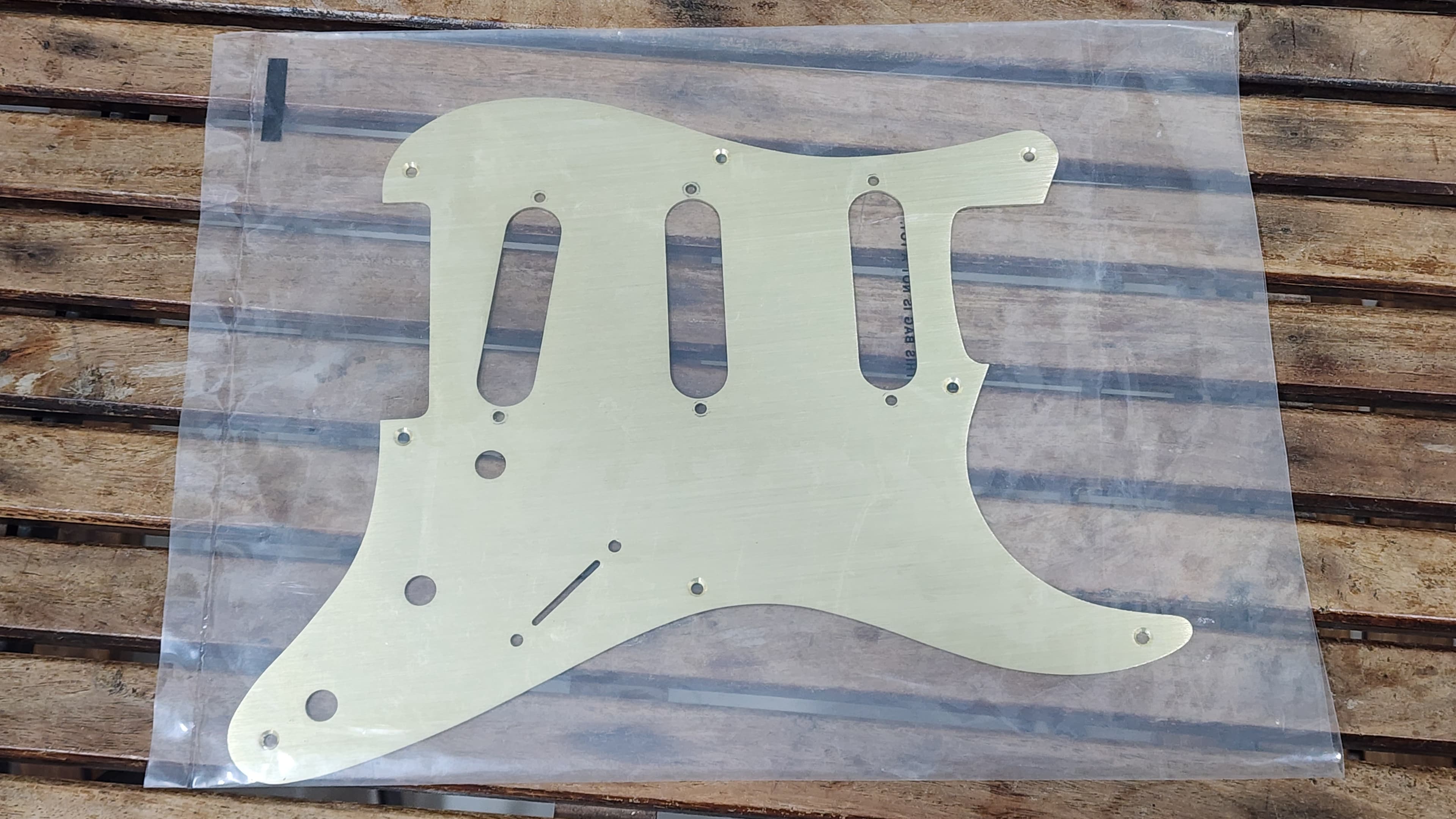 Kaish 8 Hole Gold Anodized Vintage Style ST Strat SSS Guitar Pickguard